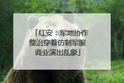 红安：军地协作整治穿着仿制军服商业演出乱象